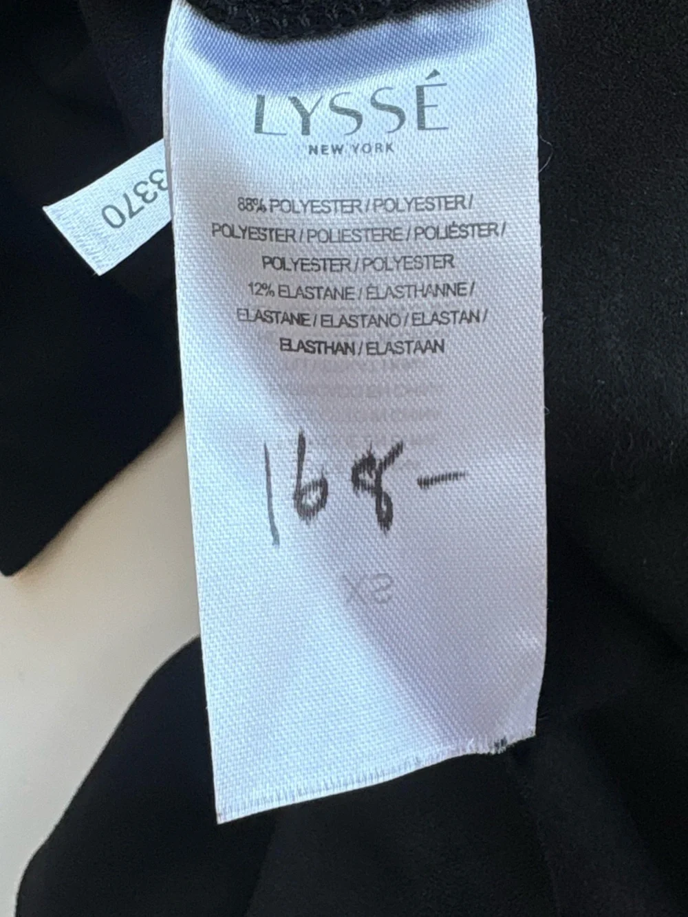 Lysse Sadie Asymmetric Dress - Black XS NWT